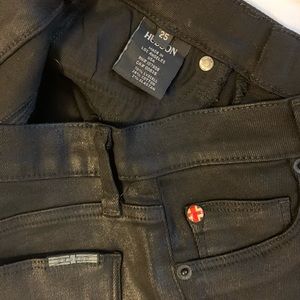 Hudson Black Jeans - Shiny - Sz 25